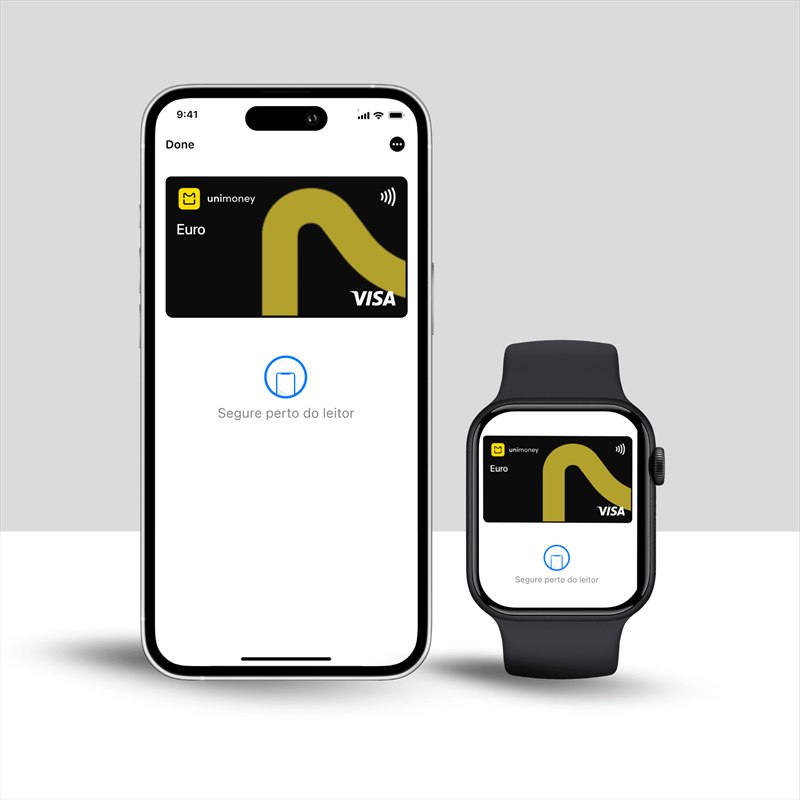 Cartão virtual Unimoney na app